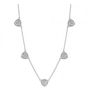 Jewelmi Custom 14k White Gold Diamond Necklace
