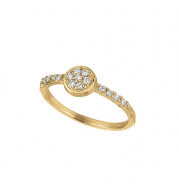 Jewelmi Custom 14k Yellow Gold Diamond Ring