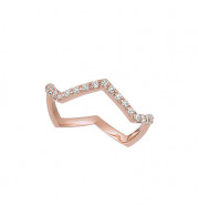 Jewelmi Custom 14k Rose Gold Diamond Ring