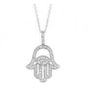 Jewelmi Custom 14k White Gold Diamond Necklace