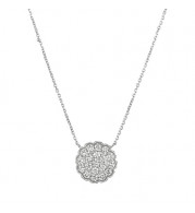 Jewelmi Custom 14k White Gold Diamond Necklace