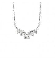 Jewelmi Custom 14k White Gold Diamond Necklace