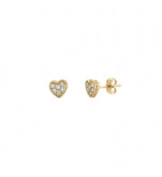 Jewelmi Custom 14k Yellow Gold Diamond Earrings