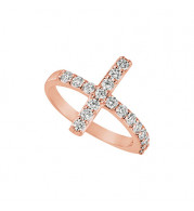 Jewelmi Custom 14k Rose Gold Diamond Ring