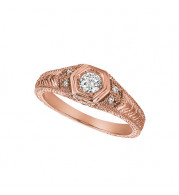 Jewelmi Custom 14k Rose Gold Diamond Ring