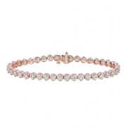 Jewelmi Custom 14k Rose Gold Diamond Bracelet