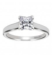 Gabriel & Co 14K White Gold Enid Solitaire Diamond Engagement Ring - ER6575W4JJJ