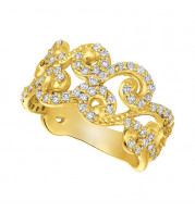 Jewelmi Custom 14k Yellow Gold Diamond Ring