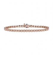 Jewelmi Custom 14k Rose Gold Diamond Bracelet