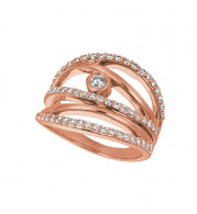 Jewelmi Custom 14k Rose Gold Diamond Ring