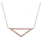 Jewelmi Custom 14k Rose Gold Diamond Necklace
