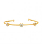 Jewelmi Custom 14k Yellow Gold Diamond Bangle Bracelet