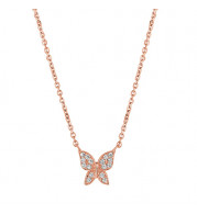 Jewelmi Custom 14k Rose Gold Diamond Necklace