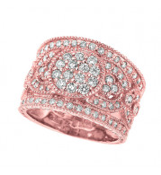 Jewelmi Custom 14k Rose Gold Diamond Ring