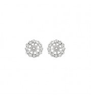 Jewelmi Custom 14k White Gold Diamond Earrings
