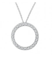 Jewelmi Custom 14k White Gold Diamond Necklace