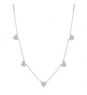 Jewelmi Custom 14k White Gold Diamond Necklace