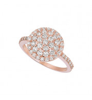 Jewelmi Custom 14k Rose Gold Diamond Ring