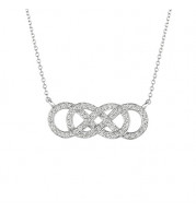 Jewelmi Custom 14k White Gold Diamond Necklace