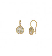 Jewelmi Custom 14k Yellow Gold Diamond Earrings
