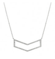 Jewelmi Custom 14k White Gold Diamond Necklace