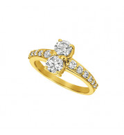 Jewelmi Custom 14k Yellow Gold Diamond Ring
