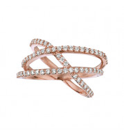 Jewelmi Custom 14k Rose Gold Diamond Ring