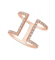 Jewelmi Custom 14k Rose Gold Diamond Ring