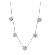 Jewelmi Custom 14k White Gold Diamond Necklace