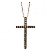 Jewelmi Custom 14k Rose Gold Diamond Necklace
