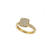 Jewelmi Custom 14k Yellow Gold Diamond Ring