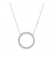 Jewelmi Custom 14k White Gold Diamond Necklace