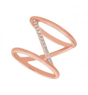 Jewelmi Custom 14k Rose Gold Diamond Ring