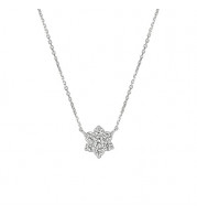 Jewelmi Custom 14k White Gold Diamond Necklace