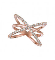 Jewelmi Custom 14k Rose Gold Diamond Ring