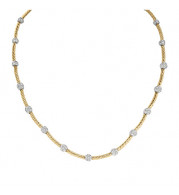 Jewelmi Custom 14k Yellow Gold Diamond Necklace