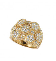 Jewelmi Custom 14k Yellow Gold Diamond Ring