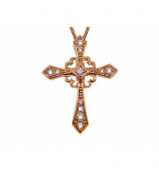 Jewelmi Custom 14k Rose Gold Diamond Necklace