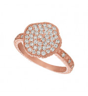 Jewelmi Custom 14k Rose Gold Diamond Ring