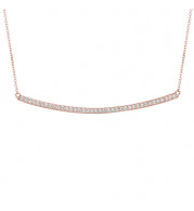 Jewelmi Custom 14k Rose Gold Diamond Necklace