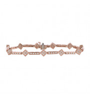 Jewelmi Custom 14k Rose Gold Diamond Bracelet