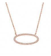 Jewelmi Custom 14k Rose Gold Diamond Necklace