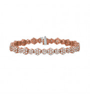 Jewelmi Custom 14k Rose Gold Diamond Bracelet