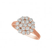 Jewelmi Custom 14k Rose Gold Diamond Ring