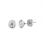 Jewelmi Custom 14k White Gold Diamond Earrings