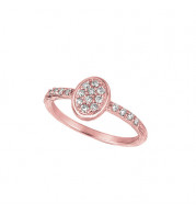 Jewelmi Custom 14k Rose Gold Diamond Ring