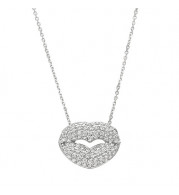 Jewelmi Custom 14k White Gold Diamond Necklace
