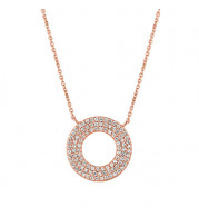 Jewelmi Custom 14k Rose Gold Diamond Necklace