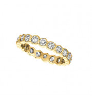 Jewelmi Custom 14k Yellow Gold Diamond Eternity Wedding Band
