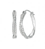 Jewelmi Custom 14k White Gold Diamond Earrings